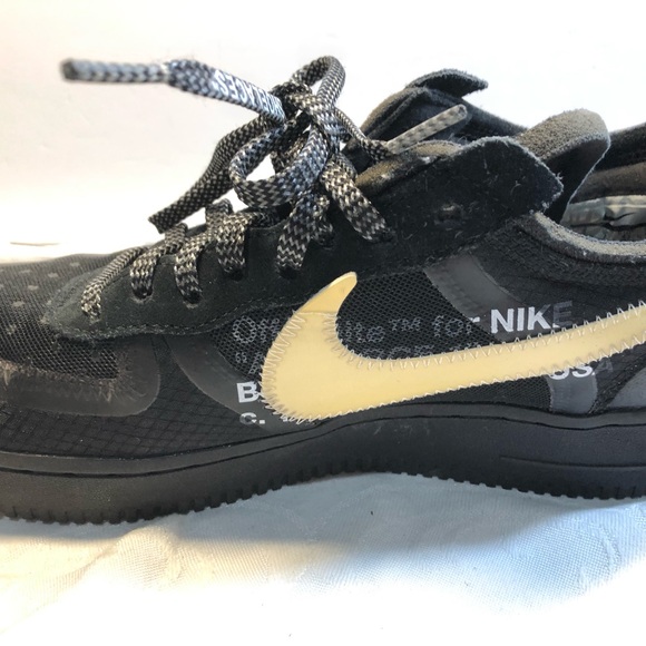 Nike x Off White AF1 Black size 8 US used no Og box - Picture 6 of 16